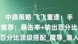 中鼎策略 飞飞重逢：手游S卡组合推荐：暴击率+输出百分比顶级搭配_魔导_浪人_职业